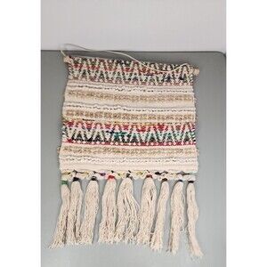 Boho Rainbow Macramé Colorful Wall Hanging Tapestry Art